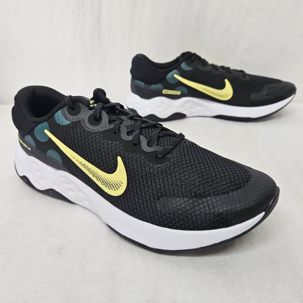 Nike Renew Ride 3 Running Shoes DC8185-007 Black Lemon Chiffon Mens Size 12